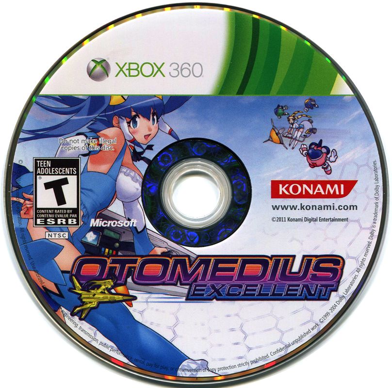 Media for Otomedius Excellent (Special Edition) (Xbox 360): Game disc