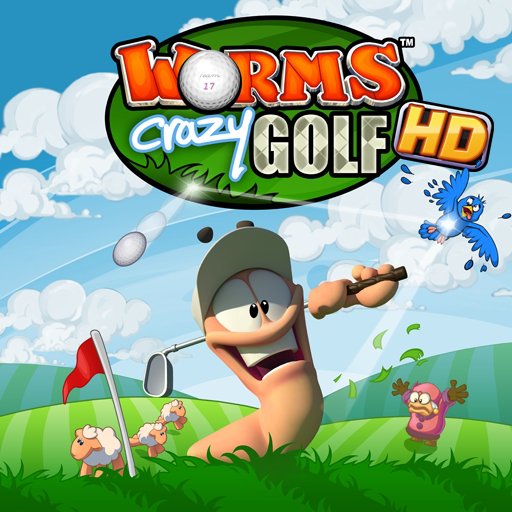 Front Cover for Worms Crazy Golf (iPad)