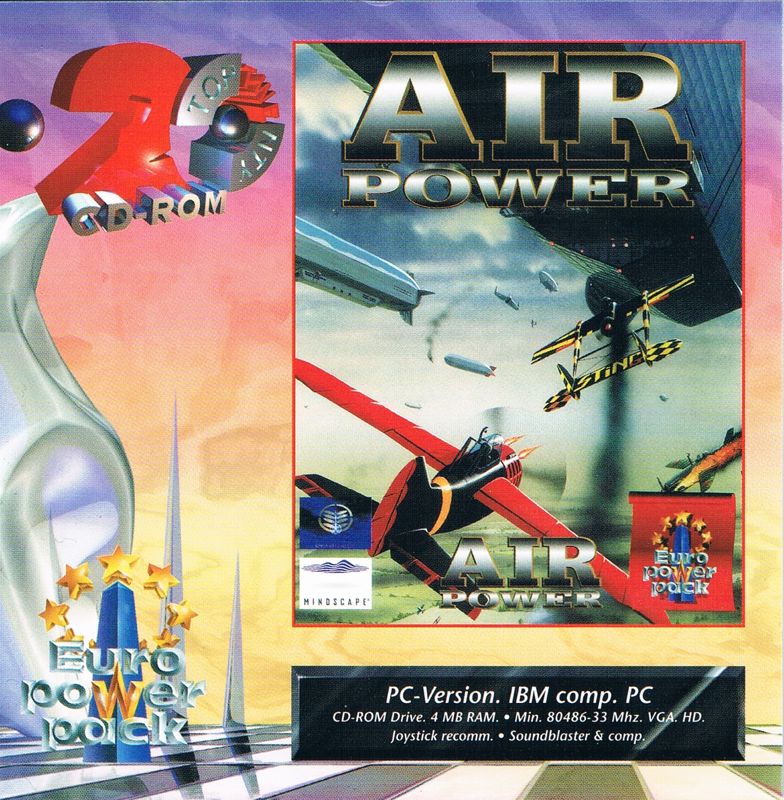 Front Cover for Air Power: Battle in the Skies (DOS) (Egmont games budget re-release)