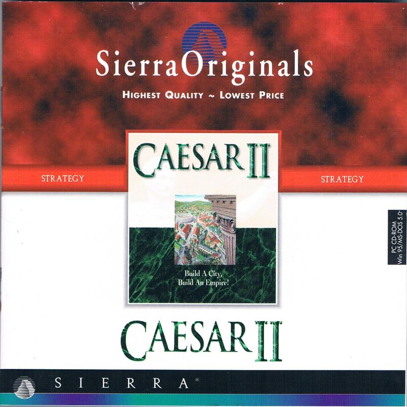 Caesar II cover or packaging material MobyGames
