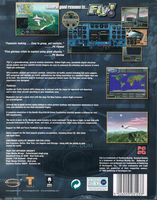Back Cover for Fly! (Windows)