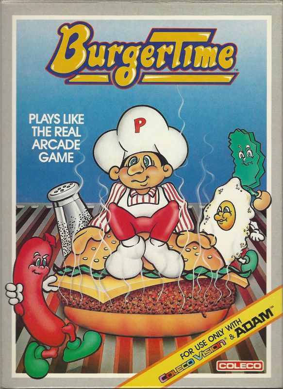 Front Cover for BurgerTime (ColecoVision)