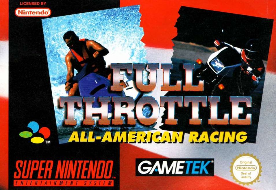 Front Cover for Full Throttle: All-American Racing (SNES)