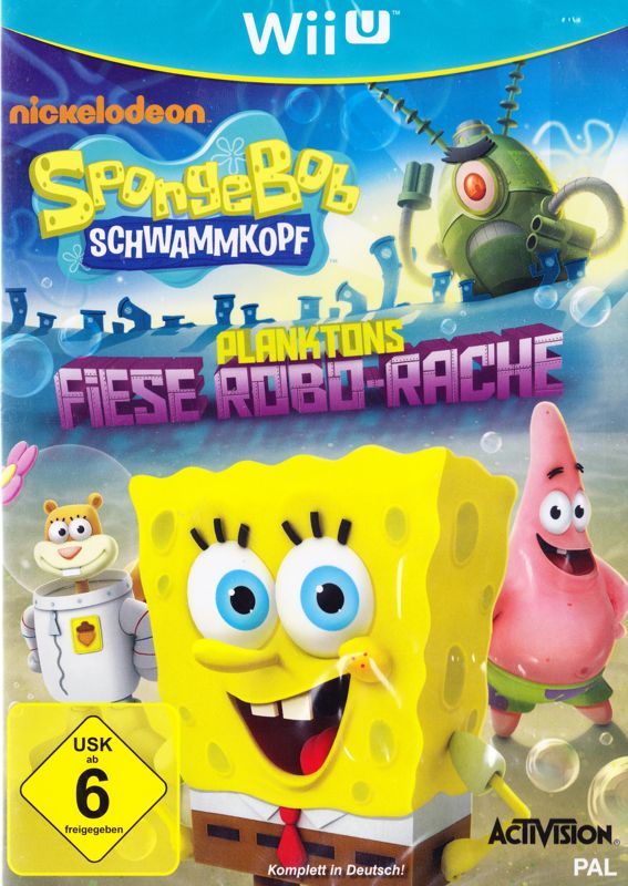 Front Cover for SpongeBob SquarePants: Plankton's Robotic Revenge (Wii U)