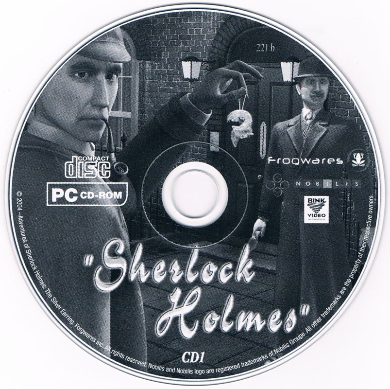 Media for Sherlock Holmes: Secret of the Silver Earring (Windows) (Nobilis release): CD 1/2
