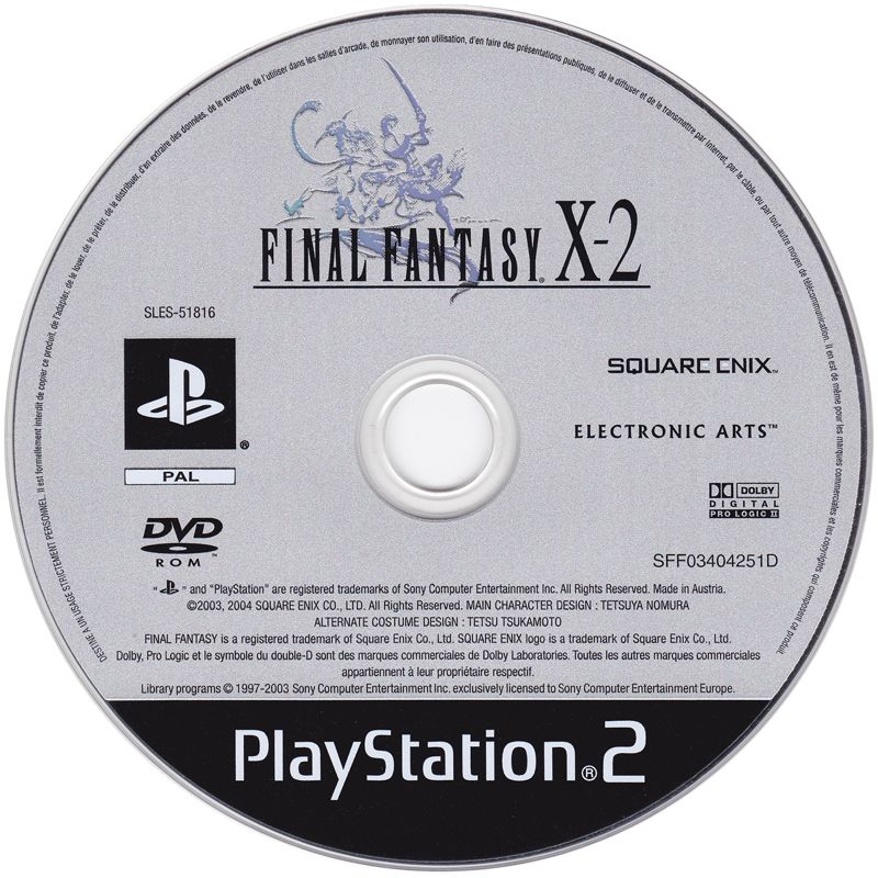 Media for Final Fantasy X-2 (PlayStation 2)