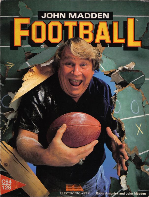 Front Cover for John Madden Football (Commodore 64)