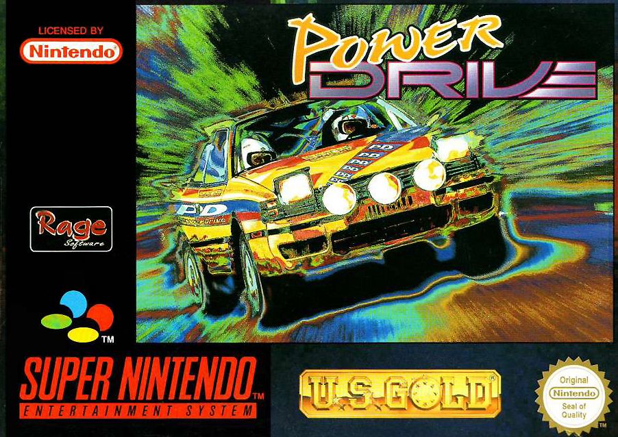 Front Cover for Power Drive (SNES)