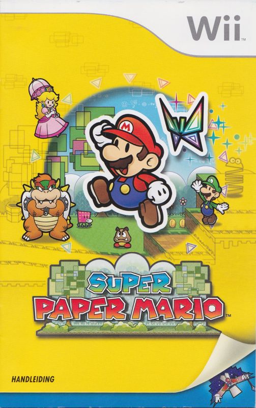Manual for Super Paper Mario (Wii): Front