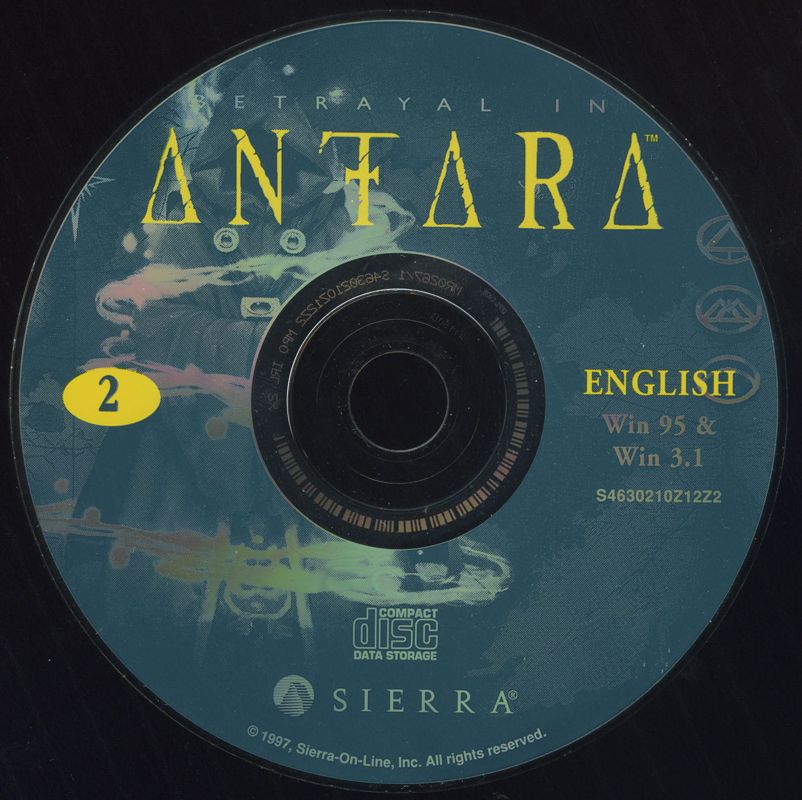 Media for Betrayal in Antara (Windows and Windows 3.x): Disc 2