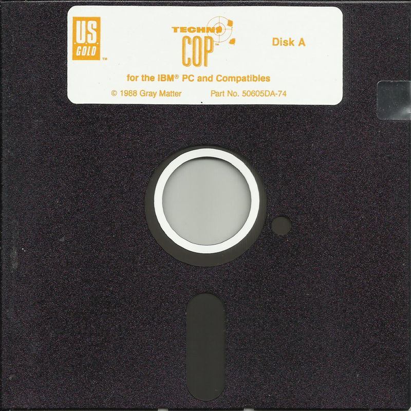 Media for Techno Cop (DOS) (5.25" Release): Disk (1/3)