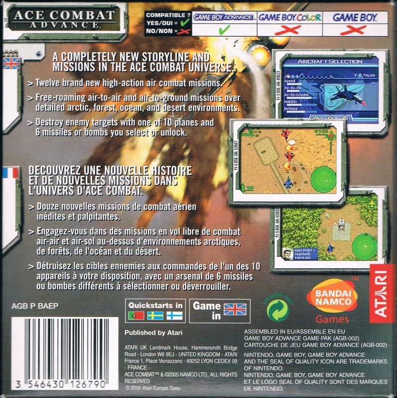 Ace Combat Advance cover or packaging material - MobyGames