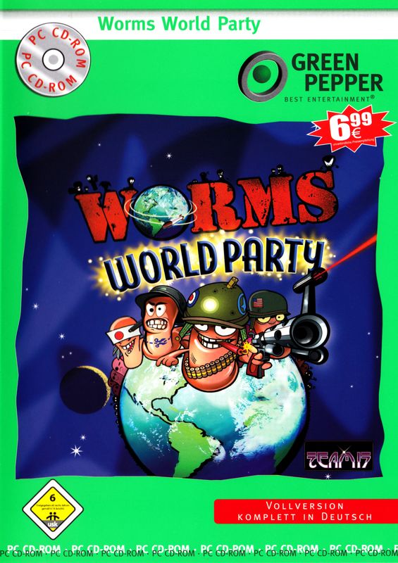 Front Cover for Worms World Party (Windows) (Green Pepper release (#199))