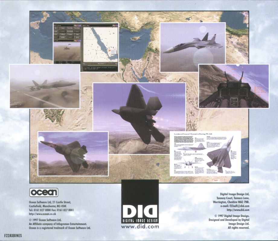 Other for F22 Air Dominance Fighter (Windows) (Infogrames Ibérica release): Jewel Case - Back