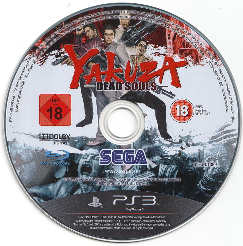 Media for Yakuza: Dead Souls (PlayStation 3)