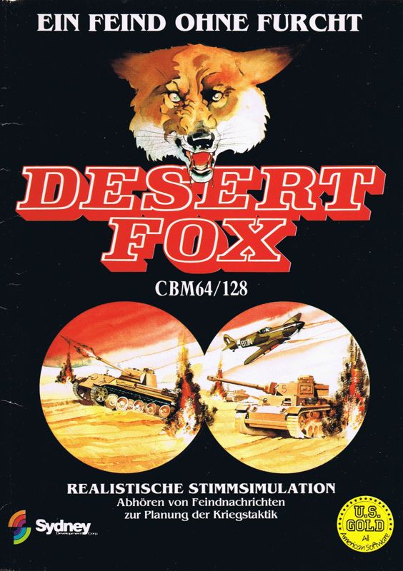 Front Cover for Desert Fox (Commodore 64)