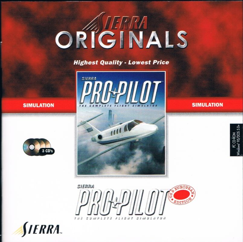 Manual for Sierra Pro Pilot 98: The Complete Flight Simulator (Windows) (SierraOriginals release): Front