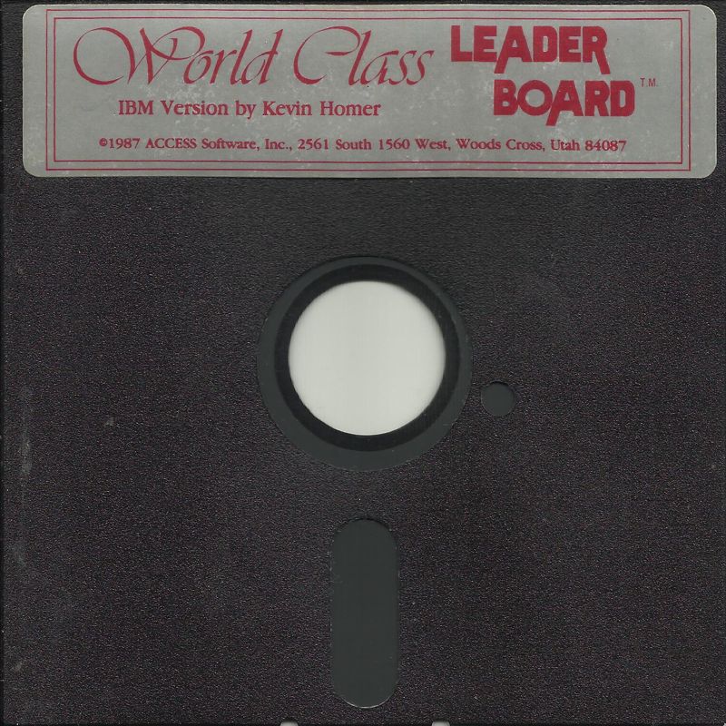 Media for World Class Leader Board (DOS) (5.25" disk release): Disk 1/1