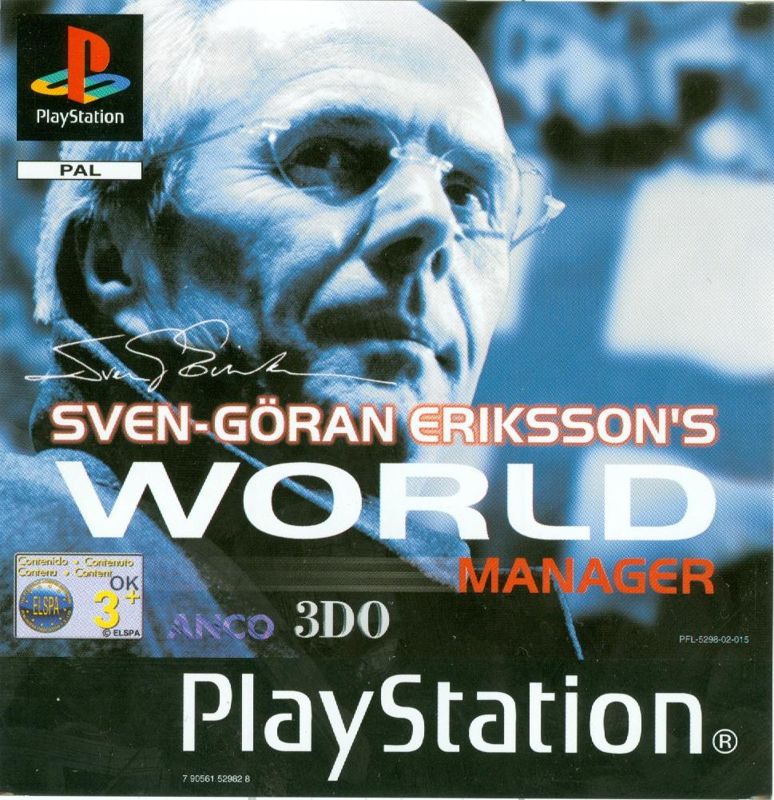 Front Cover for Sven-Göran Eriksson's World Manager (PlayStation)