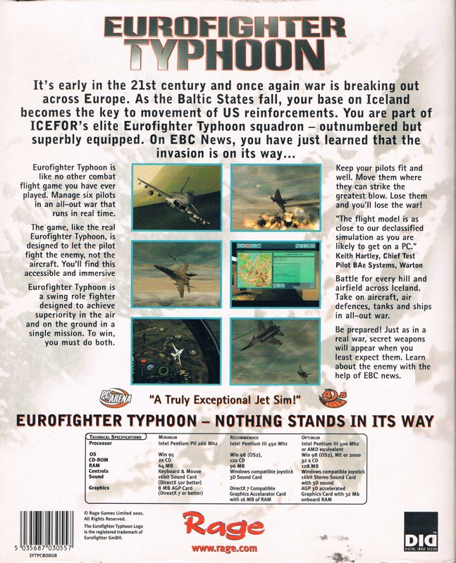 Back Cover for Eurofighter Typhoon (Windows)