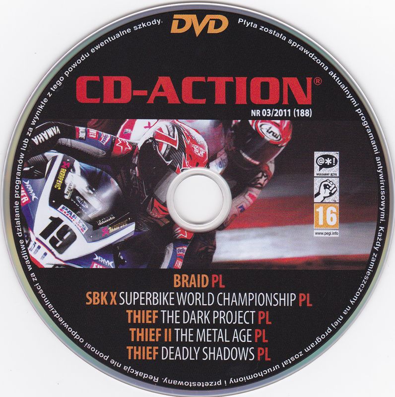 Media for SBK X: Superbike World Championship (Windows) (CD Action 03/2011 (#188) covermount)