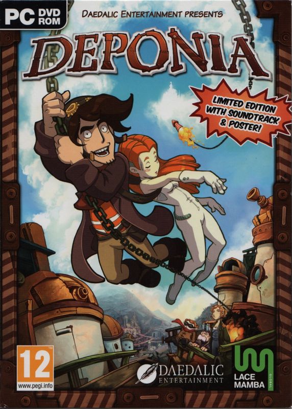 Front Cover for Deponia (Windows) (Limited Edition version with soundtrack and poster)
