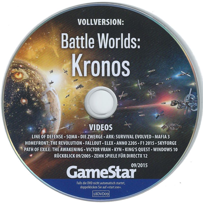 Media for Battle Worlds: Kronos (Windows) (GameStar 09/2015 covermount)