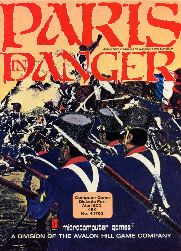 Front Cover for Paris in Danger (Atari 8-bit)