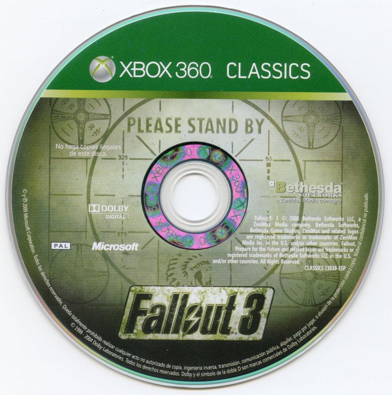 Media for Fallout 3 (Xbox 360) (Classics release)