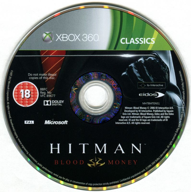 Media for Hitman: Blood Money (Xbox 360) (Classics release)
