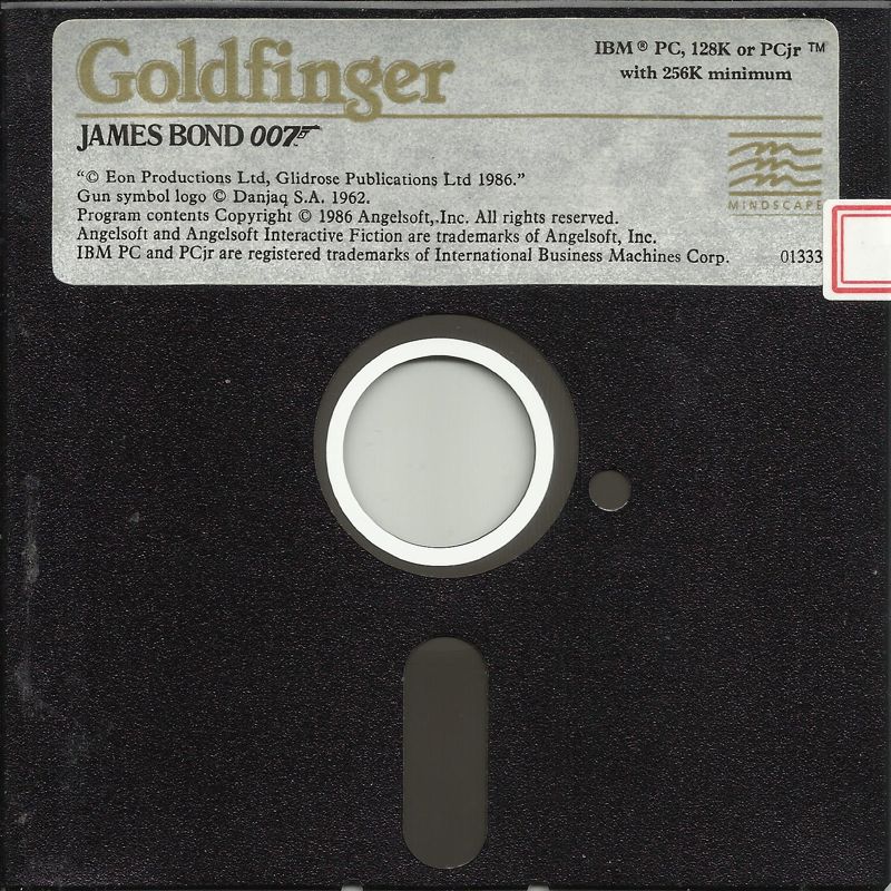 Media for James Bond 007: Goldfinger (PC Booter): Disk 1/1