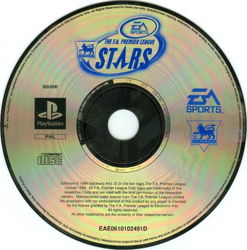Media for The F.A. Premier League Stars (PlayStation)