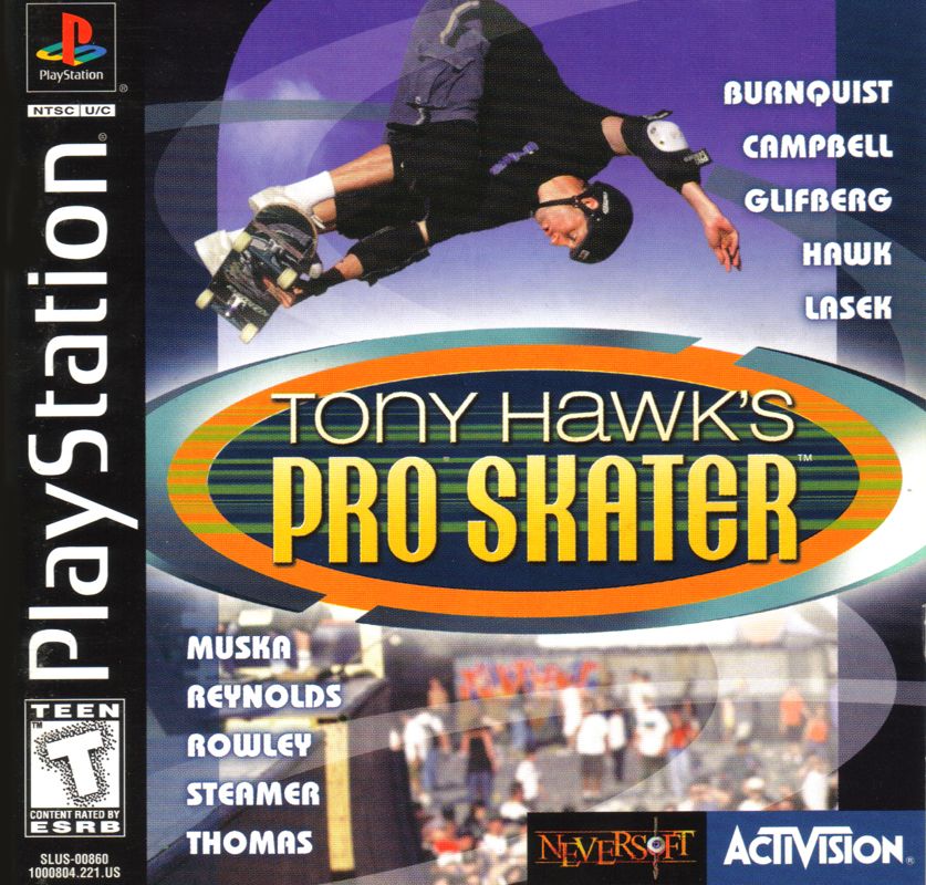 Front Cover for Tony Hawk's Pro Skater (PlayStation): Also a manual