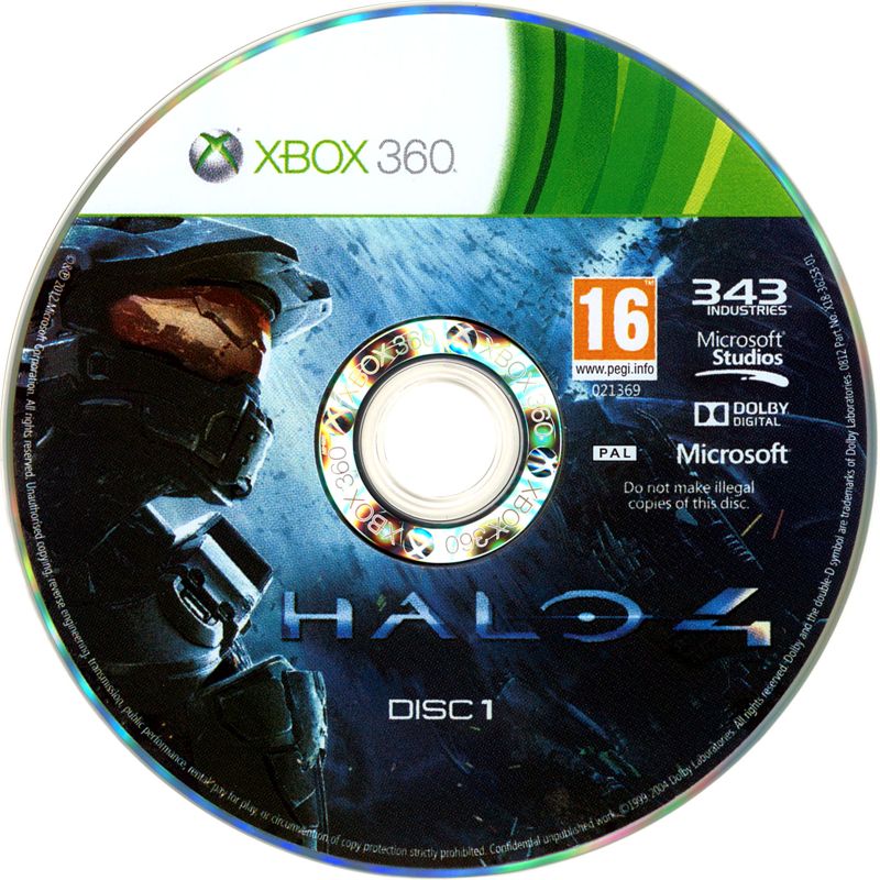 Media for Halo 4 (Xbox 360): Disc 1