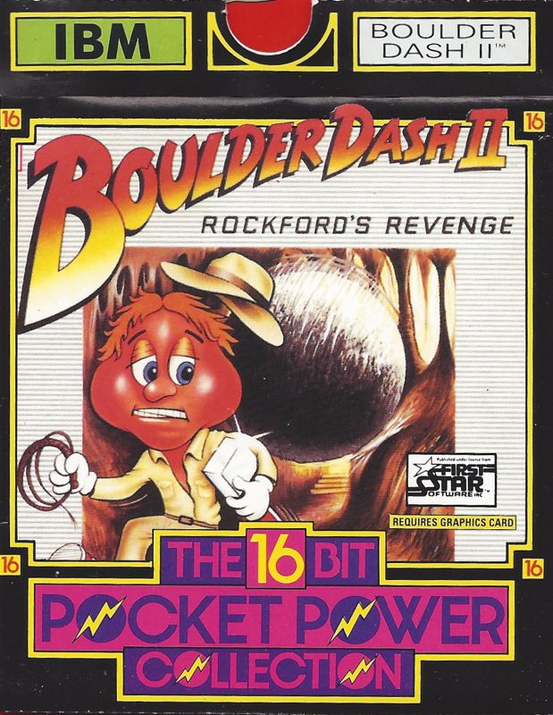 Front Cover for Boulder Dash II: Rockford's Revenge (PC Booter) (The 16 Bit Pocket Power collection release)