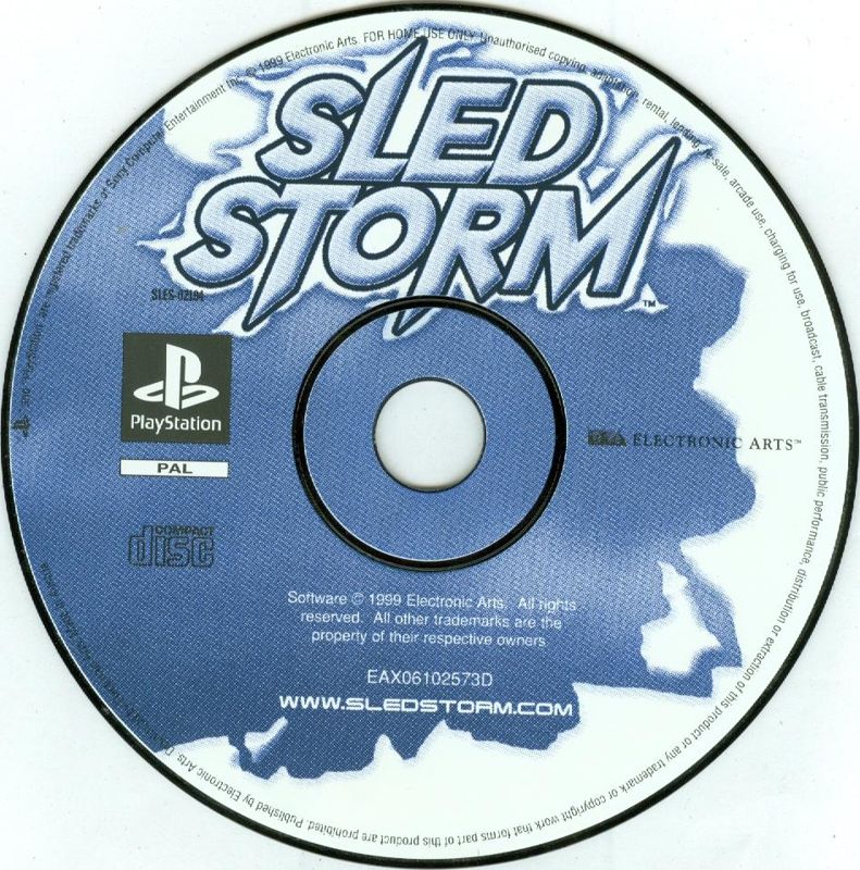 Media for Sled Storm (PlayStation) (EA Classics/Value Series release)