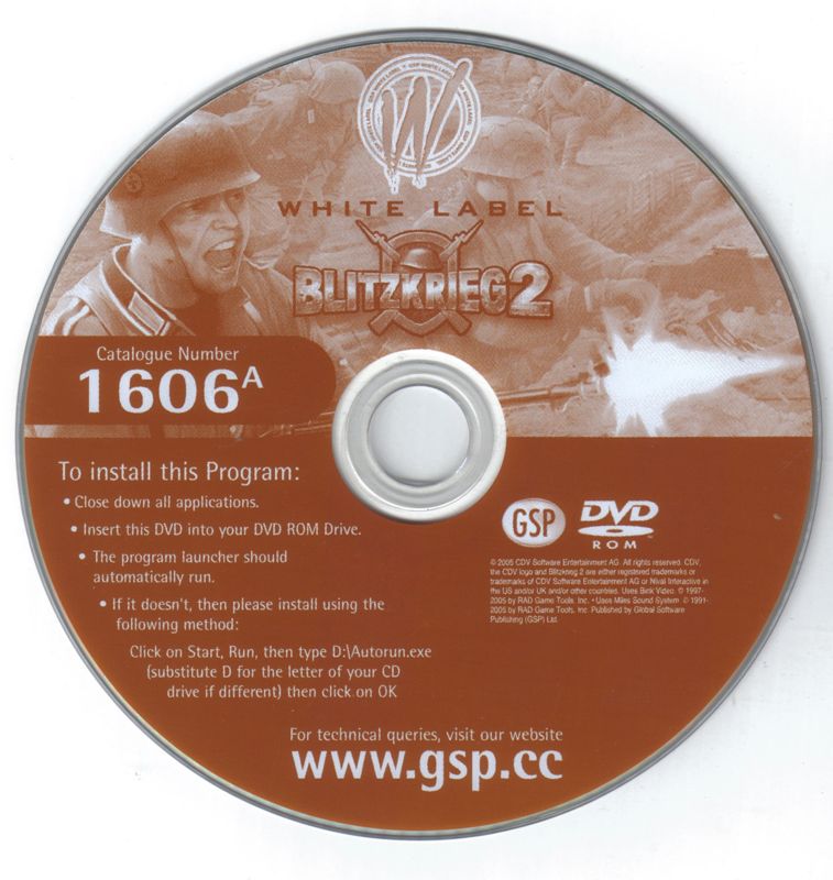 Media for Blitzkrieg 2 (Windows) (GSP's White Label release)