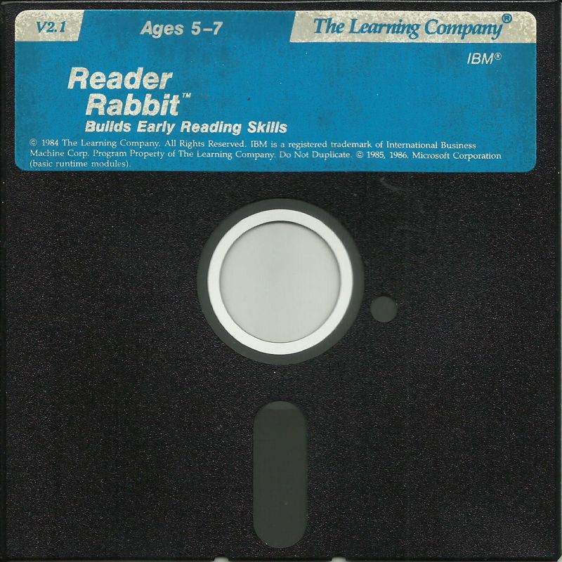 Media for Reader Rabbit (DOS) (5.25" disk release (v2.1)): Disk 1/1