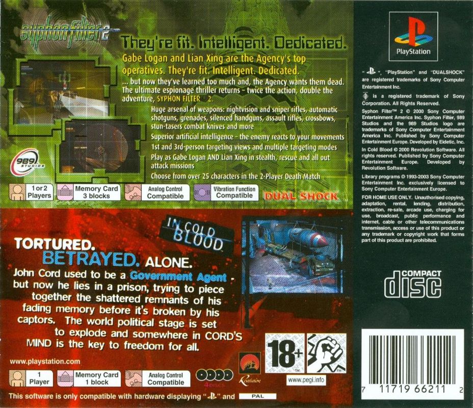 Screenshot of Syphon Filter 2 (PlayStation, 2000) - MobyGames