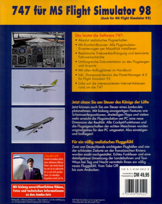 Back Cover for 747 (Windows)
