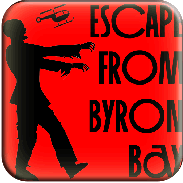 Front Cover for Escape from Byron Bay (iPad and iPhone)