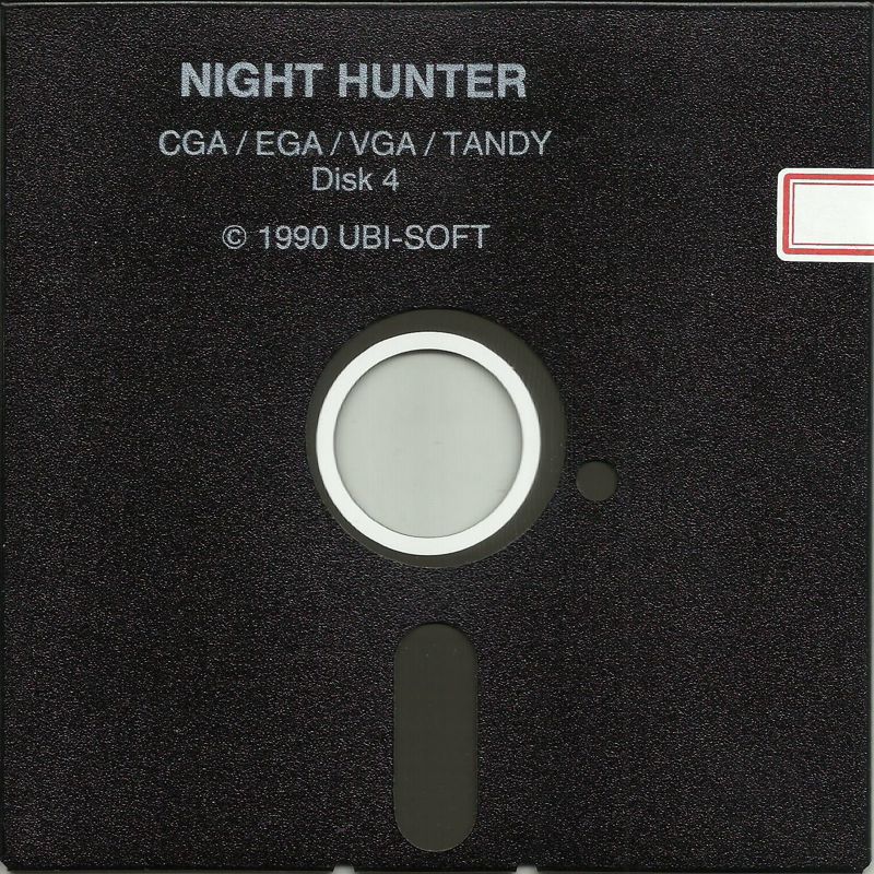 Media for Night Hunter (DOS) (5.25" Floppy Disk release): Disk 4