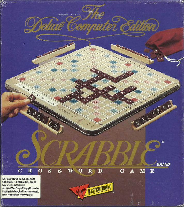 Front Cover for Scrabble: The Deluxe Computer Edition (DOS) (5.25" release (version 1.0))