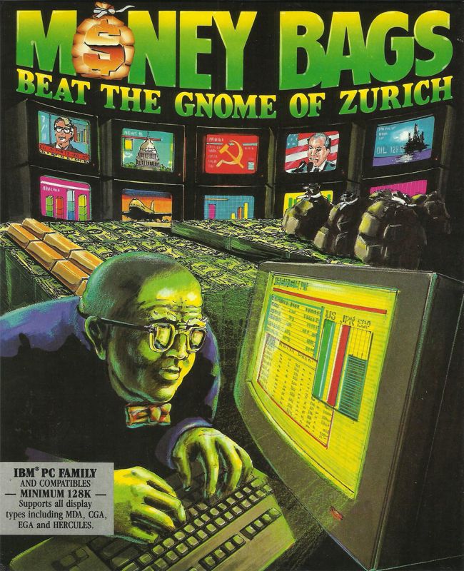Front Cover for Money Bags: Beat the Gnome of Zurich (DOS)