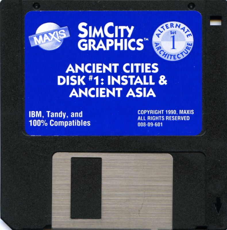 Media for SimCity Graphics Set 1: Ancient Cities (DOS): Disk 1