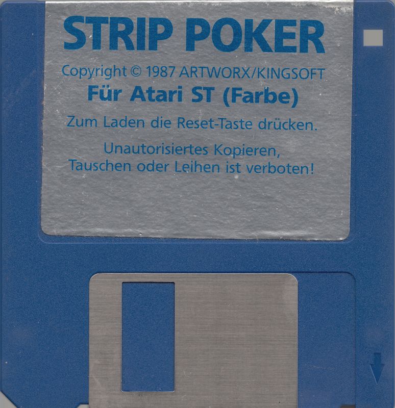 Media for Strip Poker: A Sizzling Game of Chance (Atari ST)