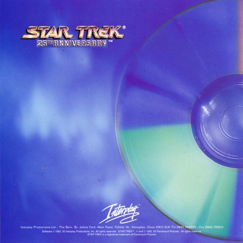 Other for Star Trek: 25th Anniversary (DOS) (White Label release): Jewel Case - Inlay
