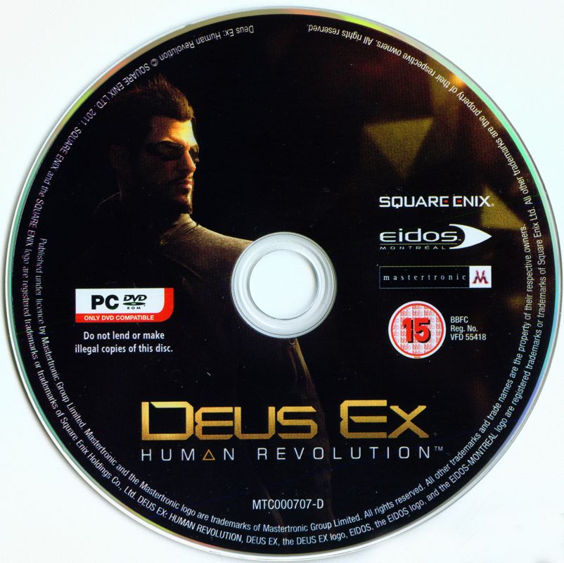 Deus Ex: Human Revolution cover or packaging material - MobyGames