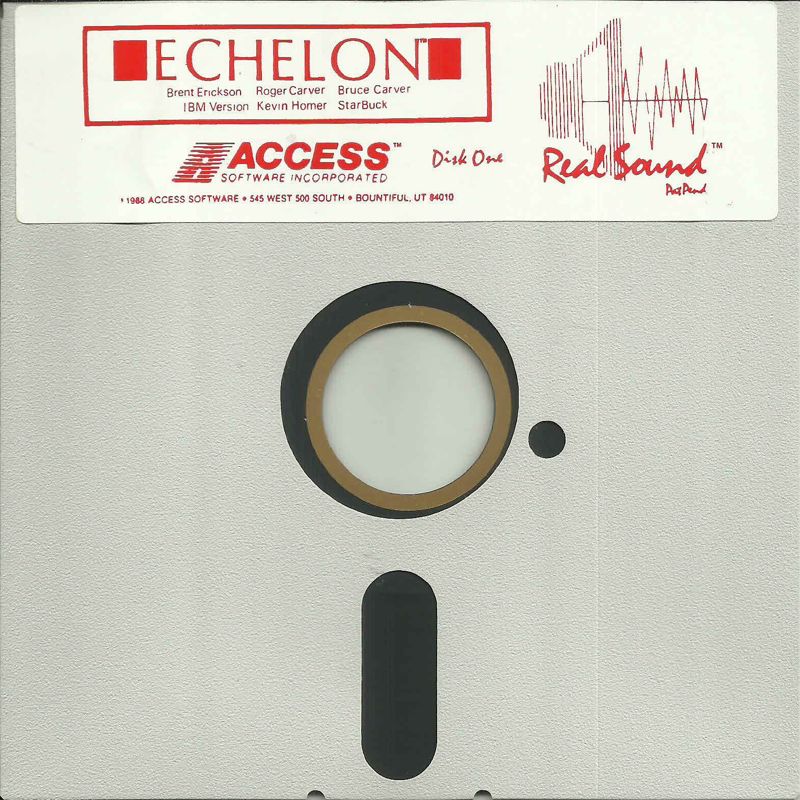 Media for Echelon (DOS) (5.25" release (1989)): Disk (1/2)