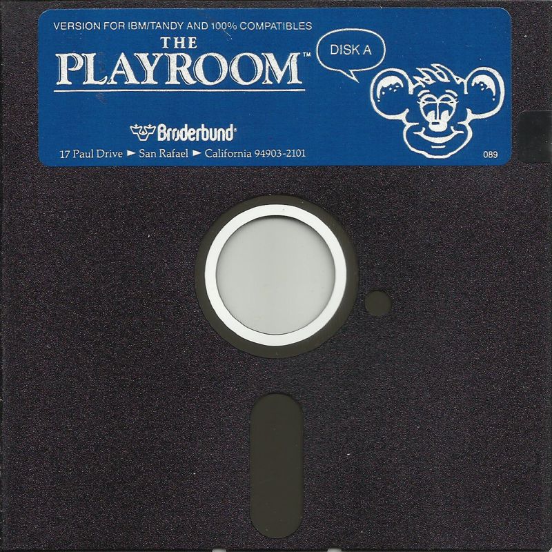 Media for The Playroom (DOS) (Dual media release (version 1.0)): 5.25" Disk (1/2)